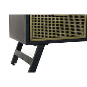 Supporto TV in metallo 125x41x62 con rete nera - Product Image 4