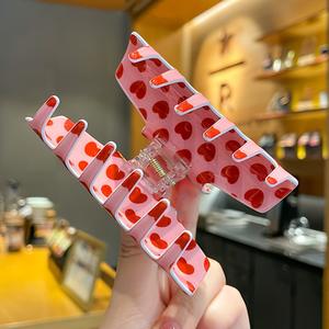 กิ๊บหนีบผมรูปกรงเล็บฉลาม <span class=keywords><strong>ซี</strong></span>รีส์ให<span class=keywords><strong>ม</strong></span>่ สดใส สำหรับวันวาเลนไทน์  อุปกรณ์เสริมผม  น่ารัก หวาน  สำหรับสาวๆ  คลิปหนีบผม - Product Image 4