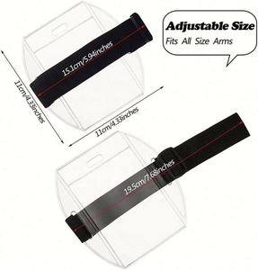 ที่ใส่ป้ายชื่อแบบใสพร้อมห่วงเกี่ยวและกลไกยึดติด สำหรับป้ายชื่อพลาสติกใส พร้อมโลโก้แบบกำหนดเองได้ - Product Image 5