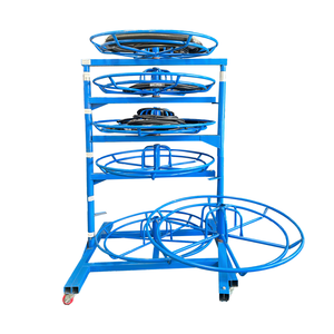 Hete Aanbieding Hoge Kwaliteit Multi-Structuur Sterke Ondersteuning Hydraulische Slangenrek 6-Laags Rubberen Slangenhaspel Opbergrek - Product Image 3