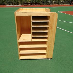 Chariot d'art en bois massif pour garderie, mobilier de salle de <span class=keywords><strong>dessin</strong></span> et d'art pour école maternelle - Product Image 5