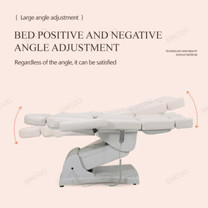 Cama de Masaje de Belleza de Acero Inoxidable de Alta Calidad con 4 Motores, Cama Facial para Salón y Uso Escolar - Product Image 5