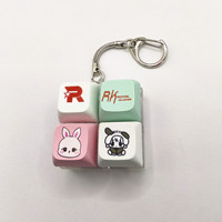 Custom Heat Transfer Pbt Keycap Custom Design Keycap Fidget Keychain Keyboard Click Fidget Cute Keychain Keycaps