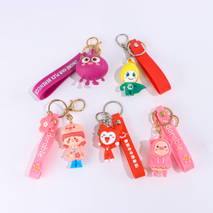 Hot Selling Cartoon Office Worker Acrylic Keychain with Lanyard for Corporate Swag and Office Staff Recognition Gifts
