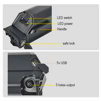 Batterie au lithium personnalisée Dorado ID-1 / ID-Plus 48V 13Ah-17.5Ah pour vélo électrique à pneus larges 750W 500W