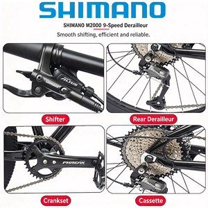 <span class=keywords><strong>Bicicleta</strong></span> de Montaña de 26 Pulgadas con Horquilla Rígida, Frenos de Disco Hidráulicos, Cuadro Ligero, para Adultos, Todoterreno, Uso Diario, Deportiva - Product Image 2