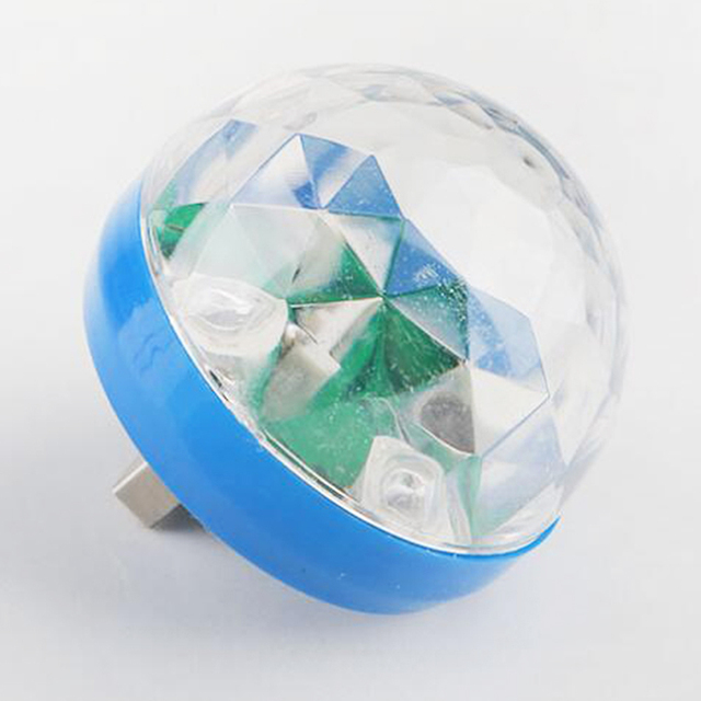 Mini USB LED Bulb Light DJ RGB Sound Control Lamp Car Phone Colorful Magic Ball Light