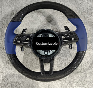 Volant en fibre de carbone personnalisé en usine, compatible avec <span class=keywords><strong>Porsche</strong></span> 911 <span class=keywords><strong>GT3</strong></span>/GT2 <span class=keywords><strong>RS</strong></span>/GT4 <span class=keywords><strong>RS</strong></span> & 718 991 992 Panamera Carrera Cayman - Product Image 1