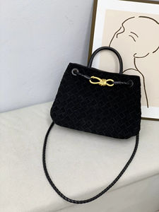 Bolso Tote Retro de Alta Gama en Cuero Genuino Tejido, con Hebilla de Cuerda Metálica Mate, Cierre Magnético Ligero y Gran Capacidad - Product Image 3