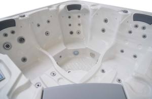 Bain à remous hydro-spa extérieur économique pour 5 personnes avec jets d'air, baignoire spa de luxe pour villa, jets de massage, bain à remous JW-2219 - Product Image 5