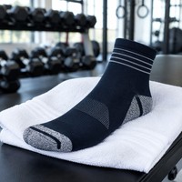Chaussettes de sport renforcées pour femmes, avec ventilation en maille, compression talon-orteils, athlétiques, OEM en gros