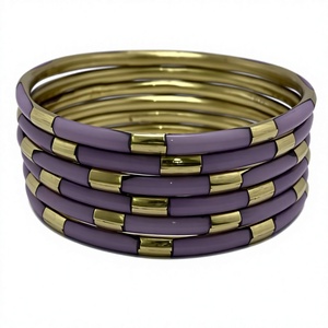 Bracelets en laiton plaqué or pour femmes, design tendance et solide, pour les occasions de mariage, accessoires de mode faits à la main - Product Image 1