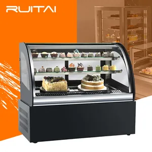 RUITAI, Mostrador de Apertura frontal, nevera, escaparate refrigerado para pasteles, contador de pasteles, Enfriador de pasteles, escaparate de pastelería