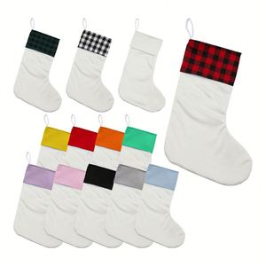 Decoraciones Personalizadas, Medias de Terciopelo Sublimables en Blanco para Regalos de Navidad - Product Image 1