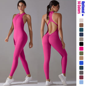 Combinaison de Yoga une Pièce pour Femme, Grande Résistance, Sportive, Dos Évidé, Vente en Gros et OEM, Justaucorps d'Entraînement - Product Image 1