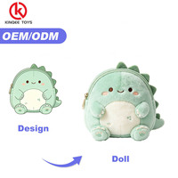 Dompet Boneka Beruang Cokelat Custom dengan Resleting untuk Hadiah Promosi Bahan Lembut Bersertifikat CE 12cm 100 Pcs MOQ OEM