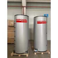 Réservoir d'eau chaude sous pression IMPOSOL personnalisé de 1000 litres, 1500 litres, 2000 litres en acier inoxydable pour système solaire et pompe à chaleur