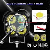 Phare de travail de 3 pouces, phare antibrouillard, lampe de conduite, barres lumineuses LED 12V 24V, feux tout-terrain, projecteur 4x4 pour Jeep, camion, moto, phare avant