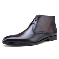 Bottines Western pour Hommes - Chaussures Chelsea Confortables pour Hommes