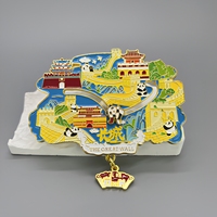 Aimant de réfrigérateur personnalisé en alliage de zinc avec accessoires mobiles, figurine arabe du Moyen-Orient, souvenir touristique, autocollant métallique pour réfrigérateur