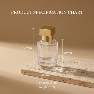 Elegante Botella de Perfume Vacía de 100/50 ml, Envase de Vidrio de Lujo con Atomizador, Venta Directa de Fábrica, Logotipo Personalizado, Atomizador de Niebla <span class=keywords><strong>Gris</strong></span> Ahumado - Product Image 3