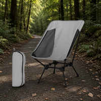 Chaise de pêche pliable portable de haute qualité au design moderne, confortable et légère, avec cadre en aluminium et tissu Oxford 600D pour l'extérieur