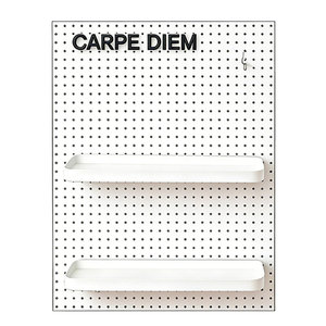 Modern Lightweight Powder Coated Free Standing Metal Pegboard Square Garment Hanger Wall Display <b>Stand</b> Easy Assembly Retail Tool - Product Image 2