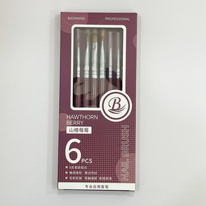 New <b>Nail</b> <b>Art</b> <b>Brush</b> Set 6 Pcs Professional <b>Nail</b> <b>Brushes</b> for <b>Nail</b> Salon Manicure Tools - Product Image 3