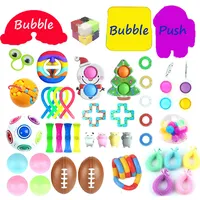 Amazon — jouets sensoriels de parents et enfants, nouveau, en Silicone, pompes, éducatifs, paquet de balles de Stress de grande taille