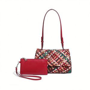 New Đầy Màu Sắc Handmade Dệt Túi 2025 Chất Lượng Cao Đ<span class=keywords><strong>a</strong></span> Năng Vai Hách Túi Với Thiết Kế Thích Hốc Cho Túi Chính Đổ Femmes - Product Image 6