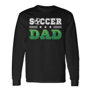 T-shirt a maniche lunghe Soccer Dad, girocollo, regalo sportivo per uomo adulto - Product Image 1