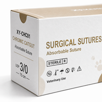 Fil de Catgut Stérile XY-CHC01, Suture Chromique Résorbable USP 0 à 4 pour Hôpitaux Vétérinaires et Fournitures Médicales Vétérinaires