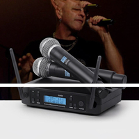 Microphone sans Fil GLXD4 GLXD24 Kit de Microphone de Studio GLXD4 Micro Portable Beta 58A GLXD4 GLXD24/Portable/Lavalier