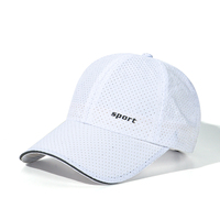 Gorras de Béisbol con Visera Curva de Malla Transpirable de Secado Rápido, Venta al Por Mayor de Fábrica, Logotipo Personalizado Disponible, con Visera Reflectante