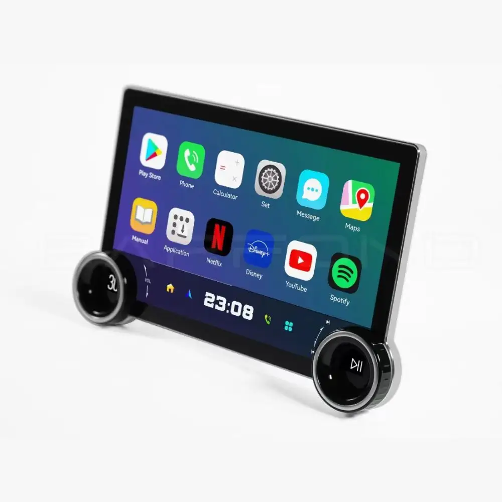 11,8 pulgadas Universal con perilla reproductor de audio estéreo carplay 4 + 64G Android auto radio pantalla táctil multimedia coche radio Auto ESTÉREO