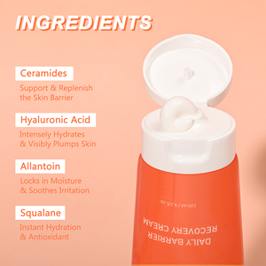 OEM ODM 순한 자연스러운 집중 보습 긴급 장벽 복구 크림 얼굴 붉음 자극 진정 보습제 - Product Image 3