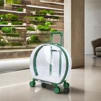 Style de luxe Trolley Cat Box Pratique Léger Pet Carrier Valise Voyage à tout moment avec votre ami à fourrure