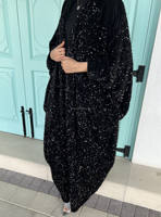 Fabricant d'abayas musulman islamique personnalisée Abayas noires scintillantes avec paillettes