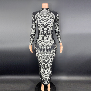 Novance Y2651 2022 nuovi arrivi inverno <span class=keywords><strong>festa</strong></span> <span class=keywords><strong>di</strong></span> capodanno nero diamanti abbaglianti abiti da ballo abiti da sera per feste formali - Product Image 1