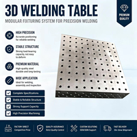 Plateforme de soudage flexible 3D en fonte avec gabarits de serrage pour l'assemblage et le soudage