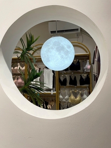 Nouvelle Suspension LED Ronde <span class=keywords><strong>BAHE</strong></span> Style Nordique pour Salon, à Commande à Distance, Tête Unique - Product Image 3