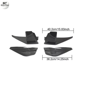 Aérations de pare-chocs avant en fibre de carbone pour <span class=keywords><strong>Ford</strong></span> <span class=keywords><strong>Mustang</strong></span> <span class=keywords><strong>GT</strong></span> <span class=keywords><strong>V8</strong></span> <span class=keywords><strong>2018</strong></span> 2019 - Product Image 2