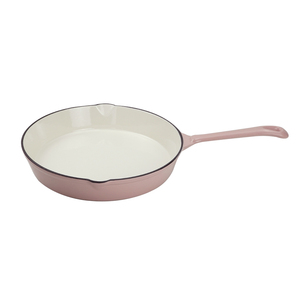 Sartén de Hierro Fundido Esmaltado de 16.5cm, 20cm, 25cm de Diámetro, Compatible con Gas e Inducción, Libre de PFOA, con Orificio para Verter - Product Image 3