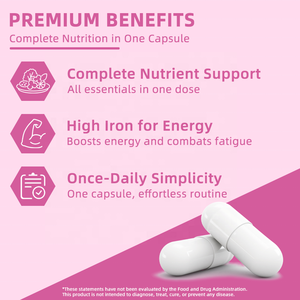 Multivitamines ODM/OEM pour adultes, soutien nutritionnel quotidien, avec vitamines A, B, C, D3, E, etc., 90 capsules - Product Image 2