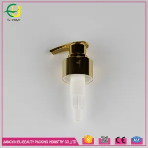 28Mm Goud Plastic Aluminium Coating Vloeibare Zeep Dispenser Lotion Pomp