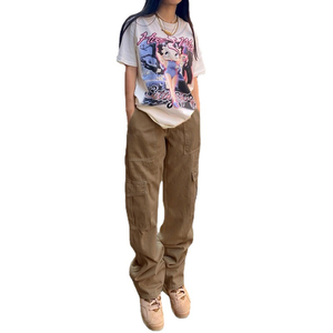 Custom di alta qualità Pour Femmes <span class=keywords><strong>Cargo</strong></span> rosa Denim pantalone Mujer Denim <span class=keywords><strong>pantaloni</strong></span> da <span class=keywords><strong>donna</strong></span> Jeans da <span class=keywords><strong>donna</strong></span> Jeans <span class=keywords><strong>Cargo</strong></span> per le signore - Product Image 5