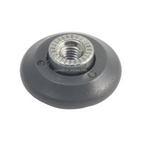Roulette de porte coulissante moderne en acier Cowell SR001 avec roulettes en nylon, faible bruit, épaisseur 4 mm pour porte de douche