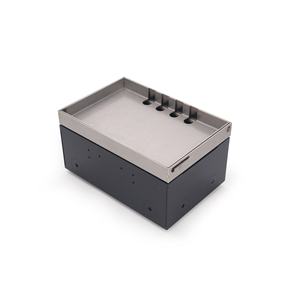 Caja de Piso Empotrada de Acero Inoxidable para Materiales de Piso de Mármol con Tomas de Corriente para Sistemas de Audio y Video - Product Image 2