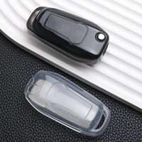 Étui de protection pour clé de voiture en TPU transparent tendance pour Ford Fusion Edge Mustang Focus Accessoires