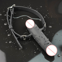 Dildo Bouche Gag Ball Fétiche Bondage Silicone SM Sex Toy pour Couple Femmes